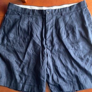 Black 40 Linen Brooks Brothers Shorts